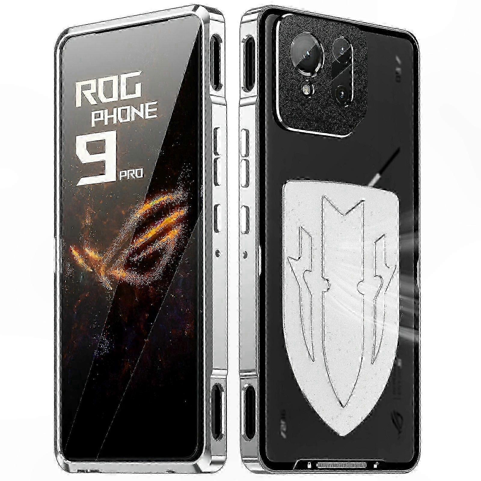 Husa telefon metalica cu dispersie caldura, argintiu, Asus ROG Phone 9, 9 Pro 5G