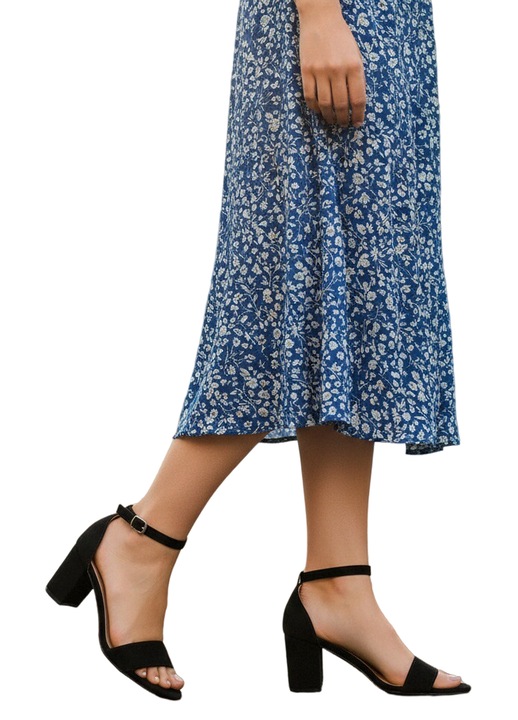 Sandale elegante cu toc 916-15A 126900, Negru