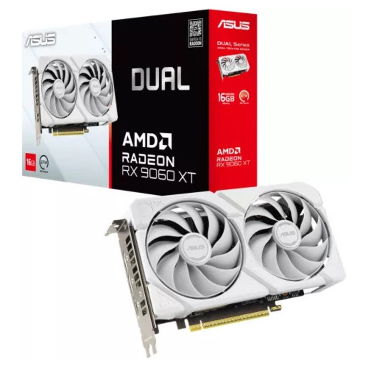 Asus RX 9060 XT 16GB GDDR6 128 bit Dual White