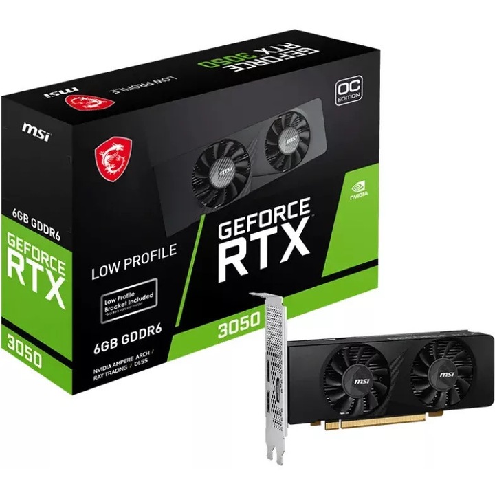 MSI GeForce RTX 3050 6GB GDDR6 96 bit LP OC