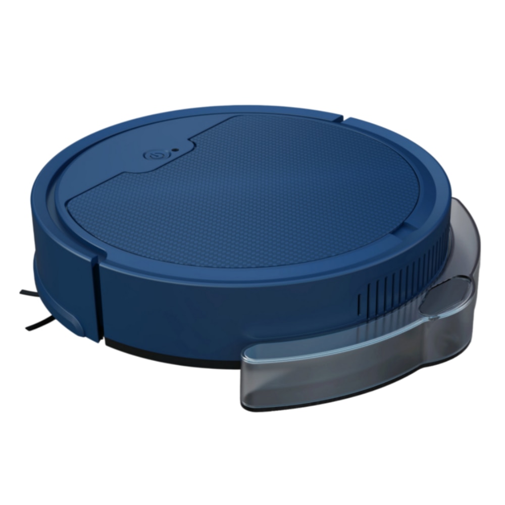 Robot de curatat, cu functie integrata de maturat si sters, compatibil cu controlul de la distanta prin aplicatia mobila, sistem inteligent de prevenire a caderilor, rezervor de praf de 510 ml/rezervor de apa de 150 ml, baterie de 3000 mAh, albastru