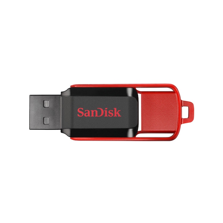 USB Flash памет SanDisk Cruzer Switch™ 16GB, USB 2.0, Black/Red
