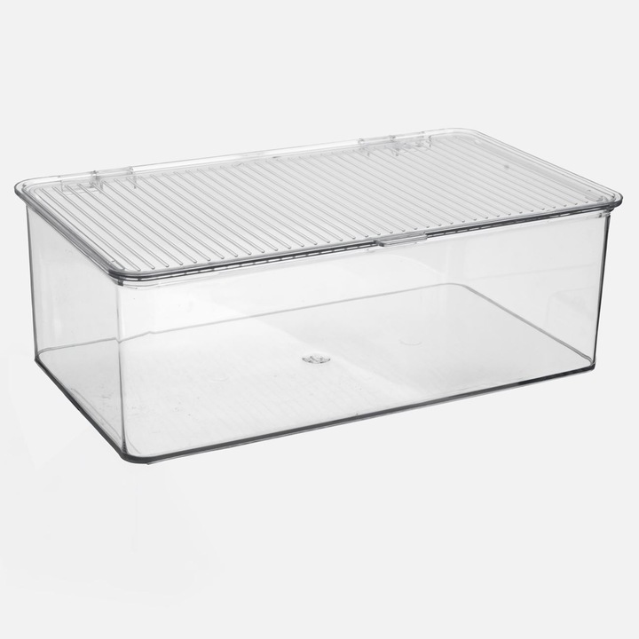 Cutie de Organizare din Plastic Transparent Stivuibila 27, 5x16, 8x9, 4cm