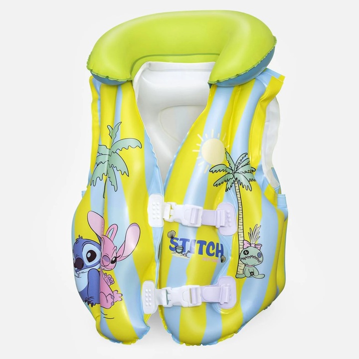 Vesta Gonflabila Galbena pentru Copii Stitch