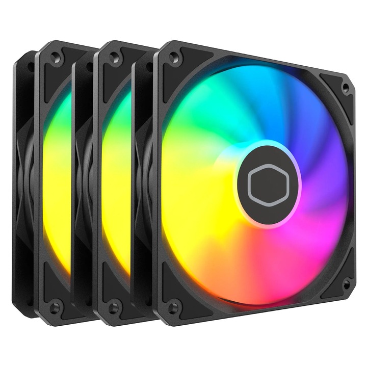 Компютърен вентилатор Комплекти 3-Pack Cooler Master MasterFan MF120 Lite ARGB CM-FAN-B2DN-173PA-R1