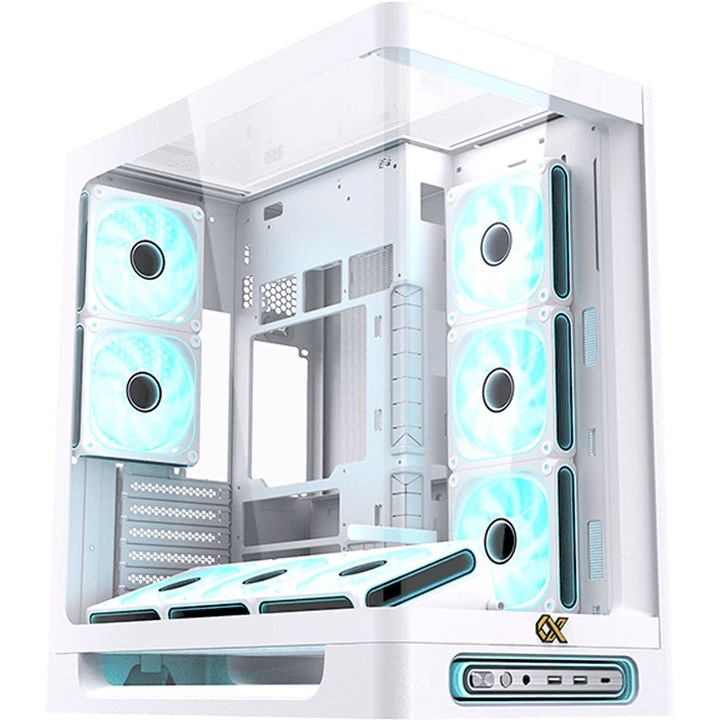 Компютърна кутия XIGMATEK Heaven Arctic, Бял, Middle Tower