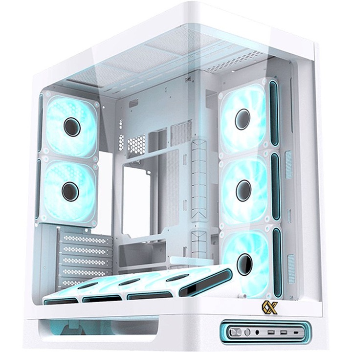 Компютърна кутия XIGMATEK Heaven Air Arctic, Бял, Middle Tower