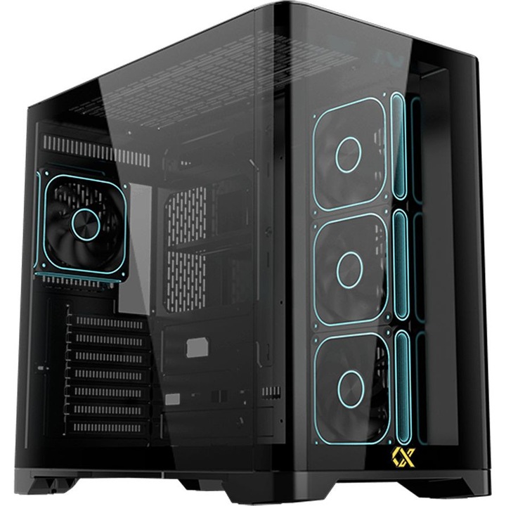 Компютърна кутия XIGMATEK Crystal Storm V2, Черен, Middle Tower