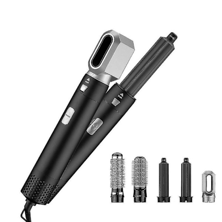 Perie de par 5 in 1, 1100W, negru, 320x78x55mm