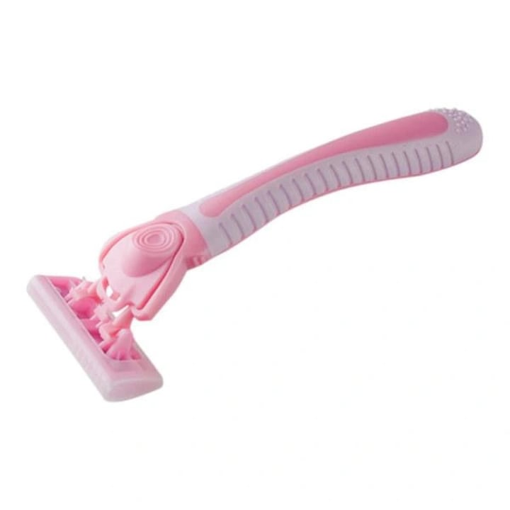 Aparat de ras cu 4 capete schimbabile, roz, 145x50x30mm