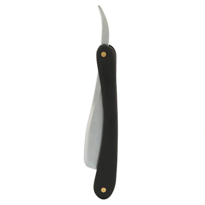 Brici barbatesc vintage, otel inoxidabil, maner lemn, 15cm