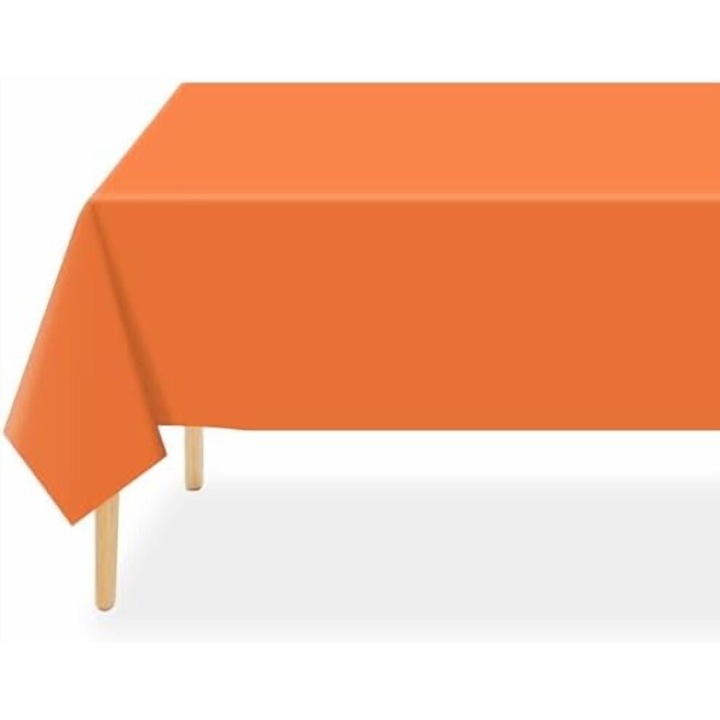 6 db világos rózsaszín, téglalap alakú, 137x274cm-es, eldobható asztalterítő szett