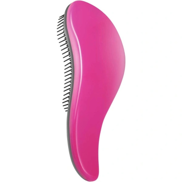 Pieptene detangling ergonomic, roz-negru, 18.5x8x3.5cm