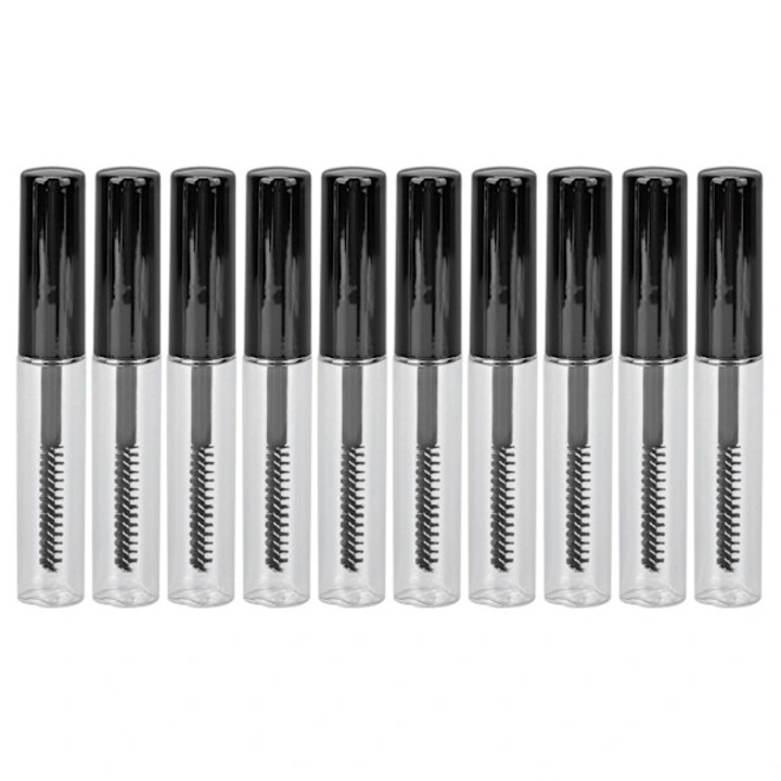 Комплект от 10 празни тубички за спирала 1.5ml, мека четка, презареждащи се, пластмасови