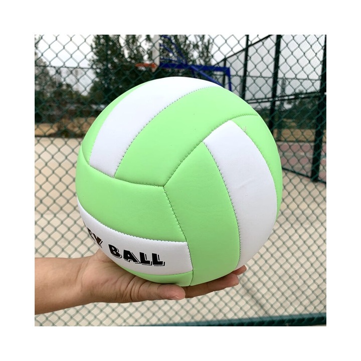 Minge volei profesionala indoor outdoor marimea 5 alb
