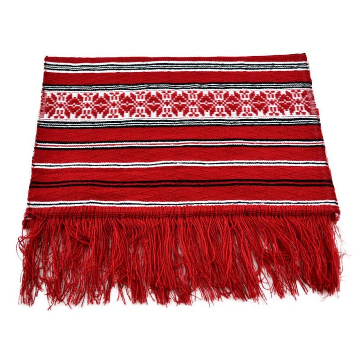 Stergar artizanal traditional, suvenir gifts shop, 50×40 cm, Rosu/Alb/Negru
