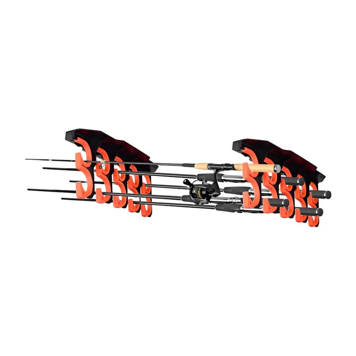 Suport lansete perete, 42cm, ABS, capacitate 10 buc