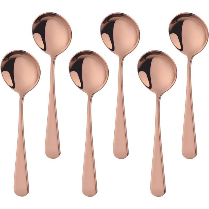 Set 6 linguri supa inox lustruit 16cm