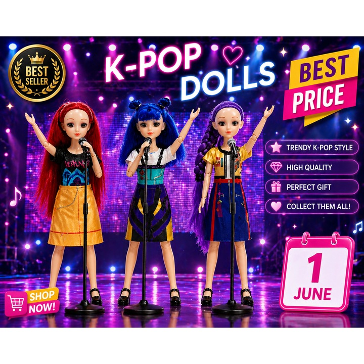 SET Papusi - Papusi stil K-POP – Bestseller