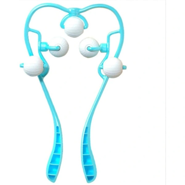 Nyak- és vállmasszírozó készülék, 35cm, szilikon, ergonomikus