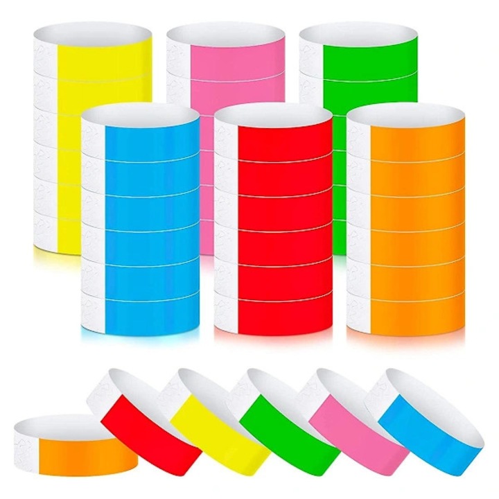 Bratari petrecere neon set 600 multicolor 25.4x2cm hartie