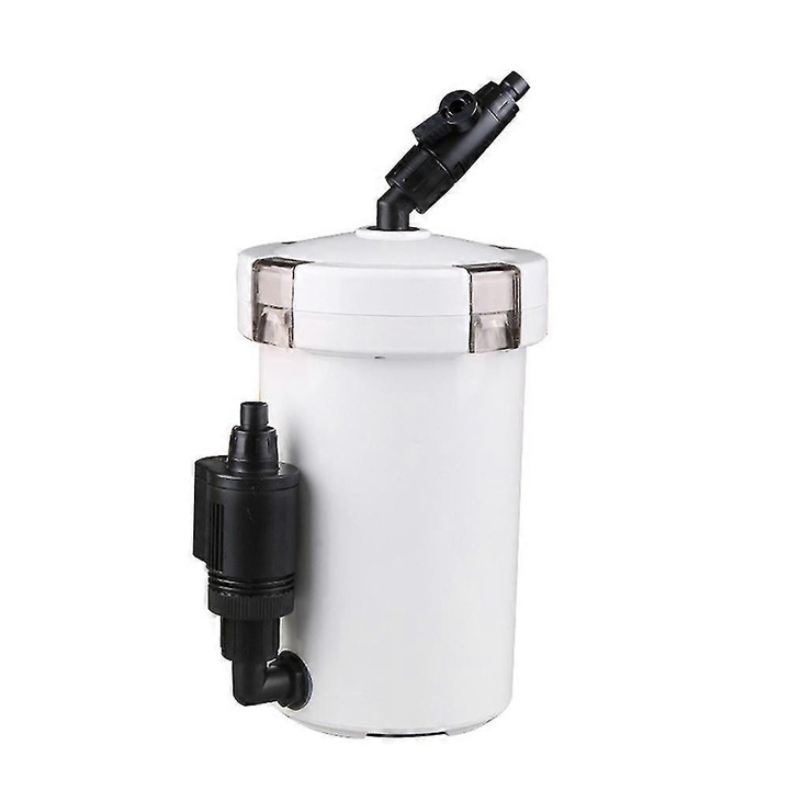 Filtru extern acvariu, reglabil, ABS, 12x12x(dupa imagine)cm, 400L/h, negru