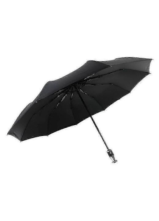 Umbrela barbati 10 spite logo auto negru 104x62x33cm