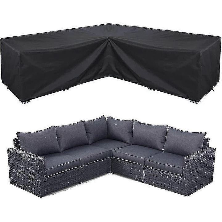 Husa coltar exterior rezistenta la apa, 155x95x68cm, multicolor