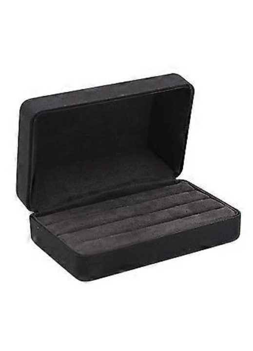 Cutie depozitare inele, 4 culori, 12x8x5cm, material compozit, captuseala moale