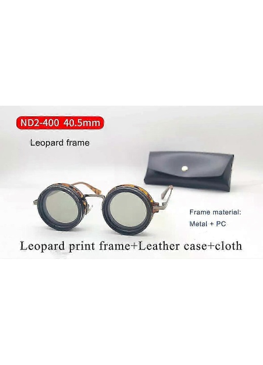 Ochelari de soare, Retro Punk, ajustabili, polarizati, leopard, unisex