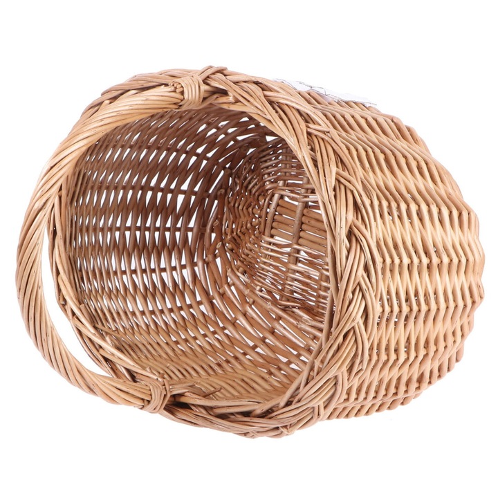 Cos din nuiele maro 31x24x16cm multifunctional natural ecologic