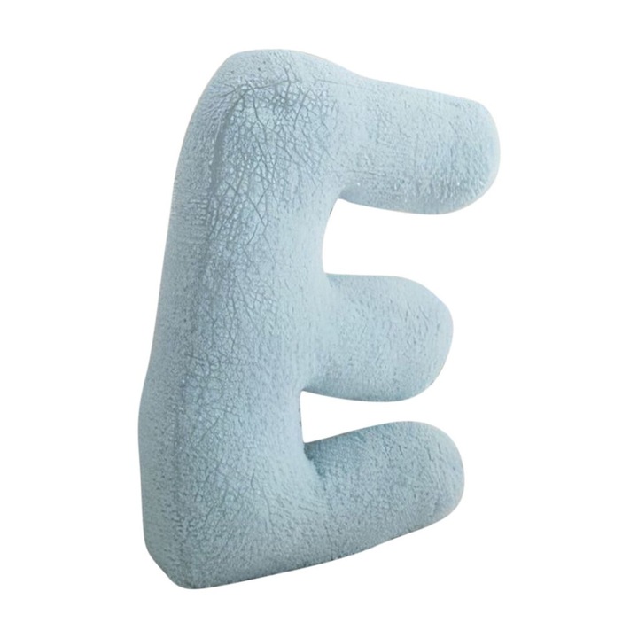 Set 2 perne decorative litere, bumbac moale, 38x30cm, multicolor