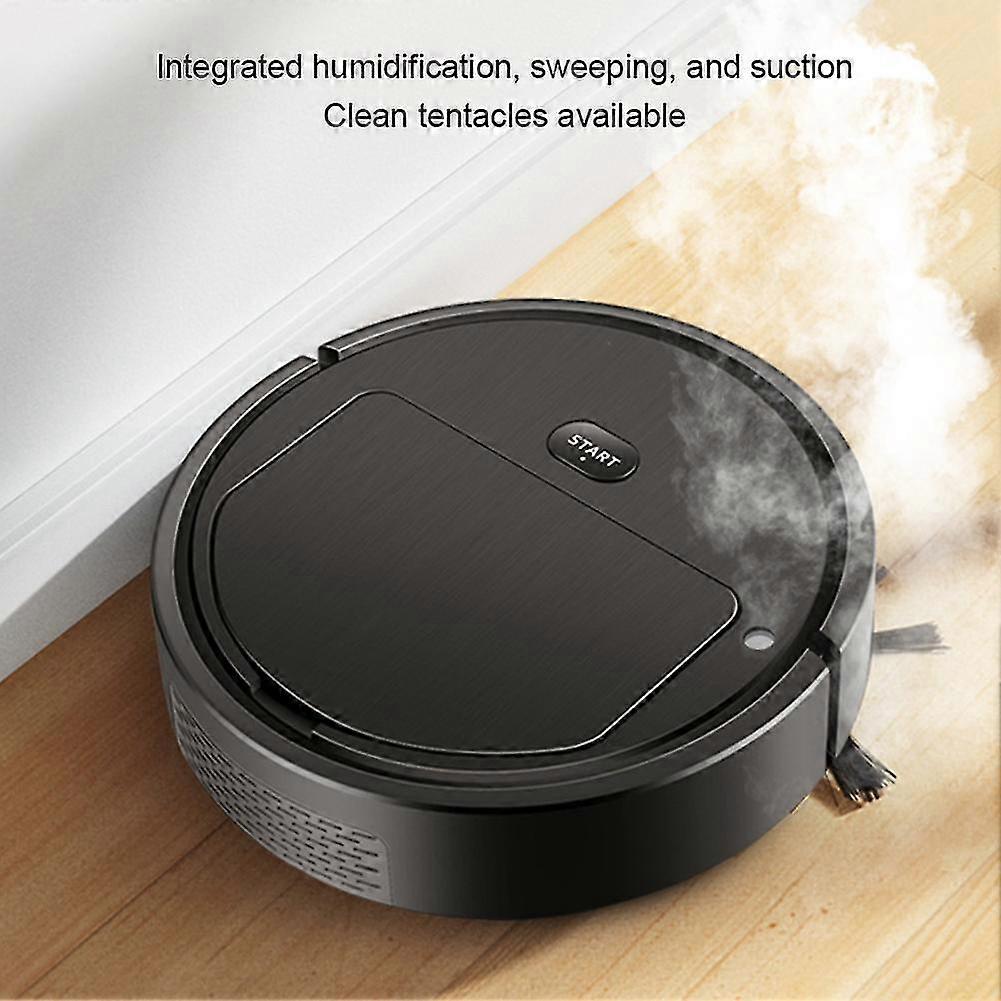 Aspirator multifunctional cu pulverizare umidificare, 23.5x23.5x5.5cm, negru-alb