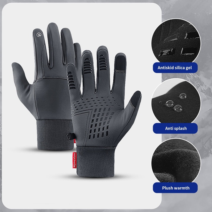 Manusi iarna termice touchscreen unisex, windproof, marimi S-XL