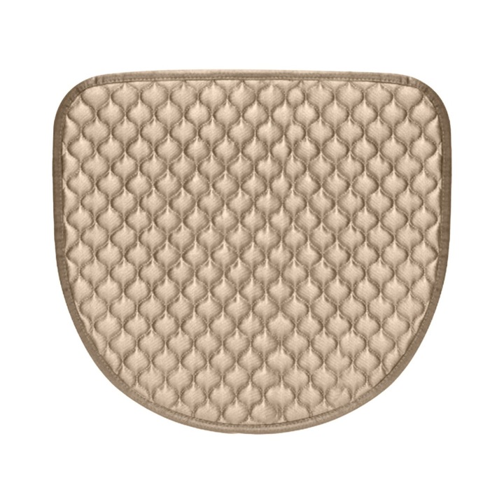 Perna scaun curbata 49x49cm, bumbac elastic, antiderapant, auriu
