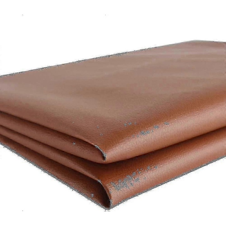 Piele sintetica impermeabila, 0.5mm, maro, 54x50inch