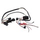 Set cabluri si comutator pentru masina electrica copii, negru, plastic