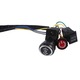 Set cabluri si comutator pentru masina electrica copii, negru, plastic