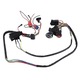 Set cabluri si comutator pentru masina electrica copii, negru, plastic