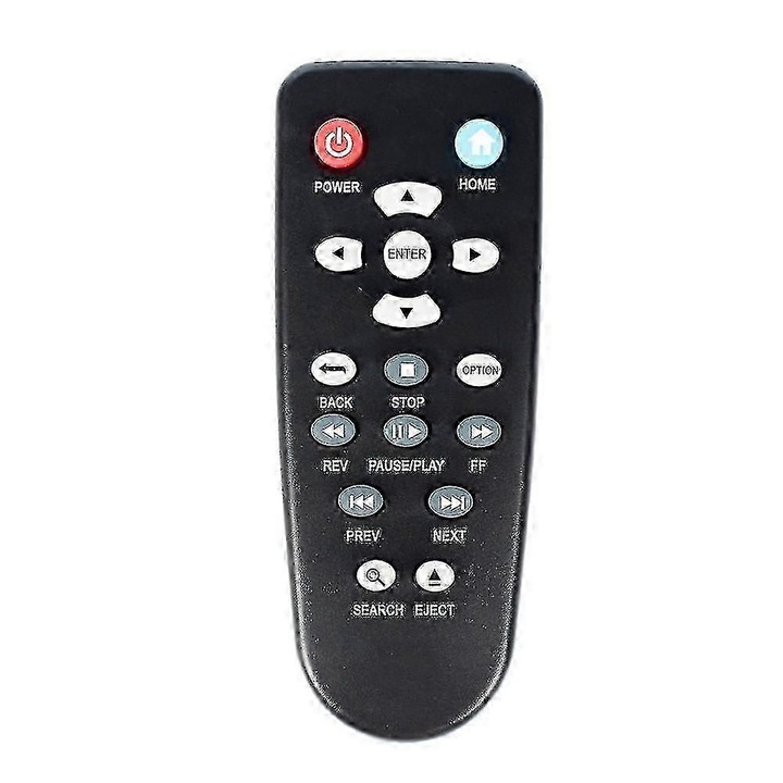 Telecomanda inlocuire WDTV001RN, neagra, ABS, 2xAAA, 1 buc