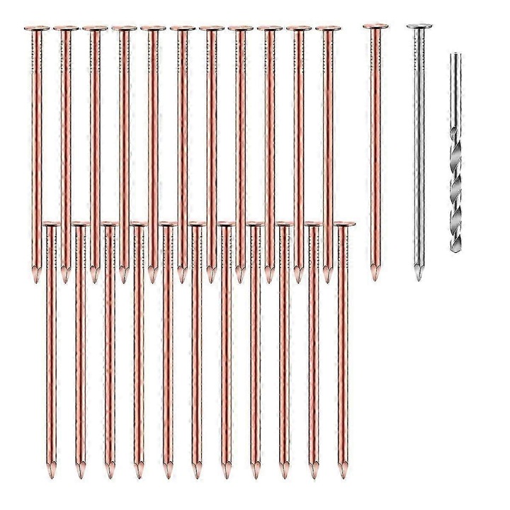 Set cuie cupru si otel inoxidabil pentru indepartat radacini copaci, 3.5x3.5mm, 2.7x3.5mm