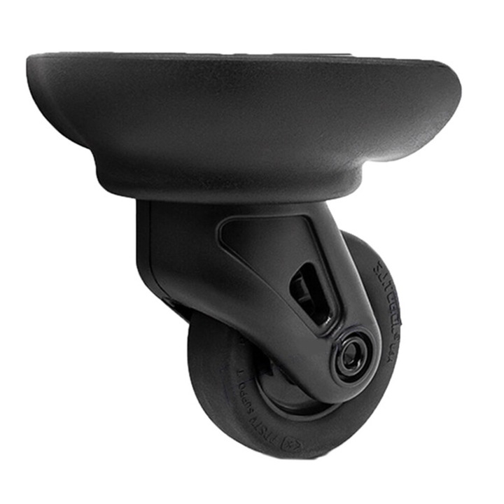 Roti de schimb pentru troler, plastic, negru, set 2 buc