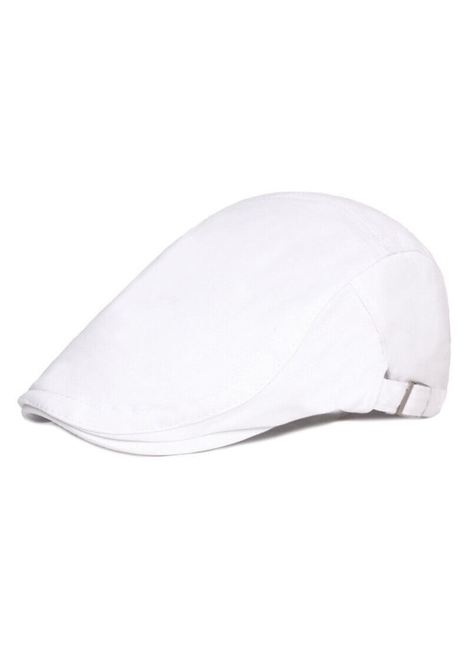 Sapca barbati, basca, bumbac, ajustabil, culoare solida, marime 55-60cm
