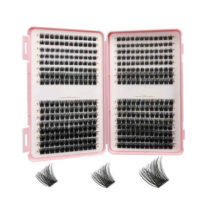 Set gene false DIY, 8-16mm, curbate, groase, negru