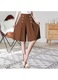 Pantaloni scurti dama, croi larg, subtiri, Caramel, material respirabil, S INTL