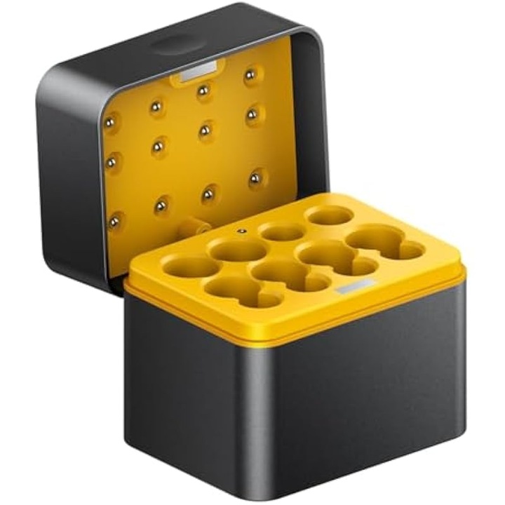 Incarcator baterii AA AAA, 8 sloturi, USB-C, rapid, negru