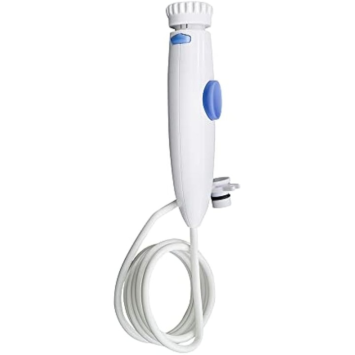 Kit furtun si maner pentru irigator oral, compatibil Waterpik WP-100 WP-450 WP-660 WP-900, alb