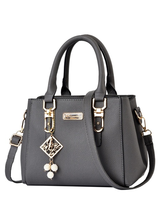 Geanta dama crossbody piele casual capacitate mare negru 25x20cm