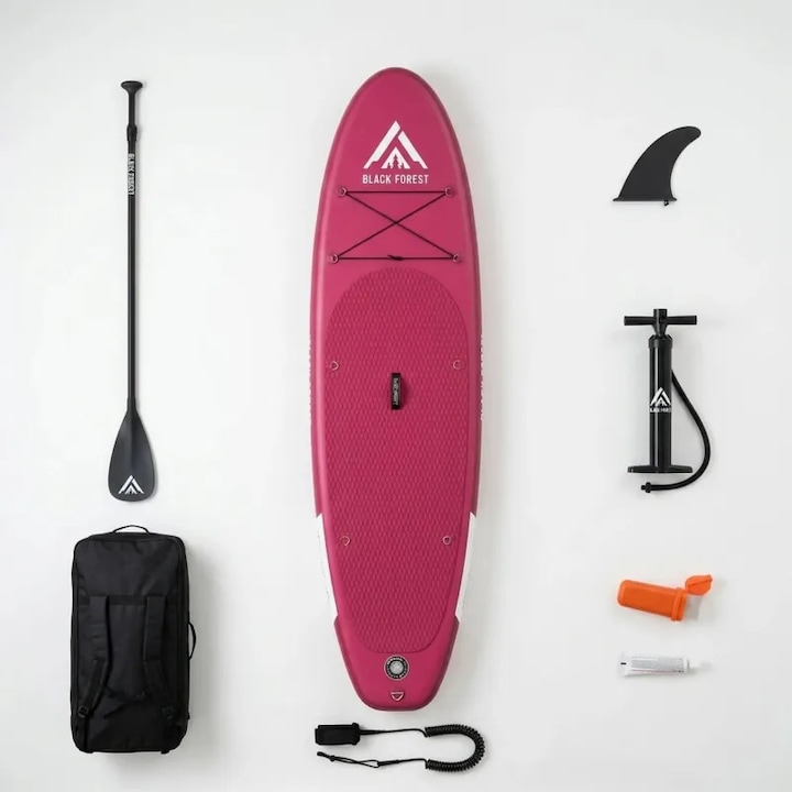 Extralink SUP board 320x78x15 cm SUP-4000 felfújható SUP deszka, komplett szett kiegészítőkkel, stabil és ellenálló, paddleboardozáshoz, tavakon, folyókon és tengeren való használatra, tartós és csúszásmentes anyag