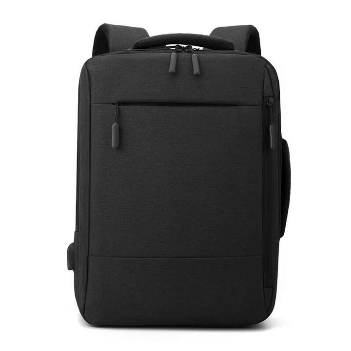 Fekete multifunkcionális laptop hátizsák 45x30x15cm